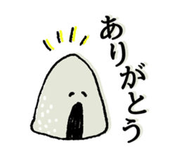 shouting onigiri sticker #7247856