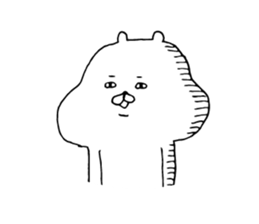 White bear extending sticker #7248495