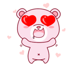 Bear with 40 emotion or pattern sticker #7249020