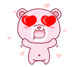 Bear with 40 emotion or pattern sticker #7249020