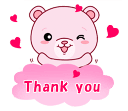 Bear with 40 emotion or pattern sticker #7249034