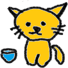 Orange cat's daily life