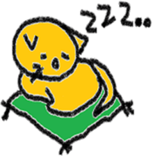 Orange cat's daily life sticker #7249488