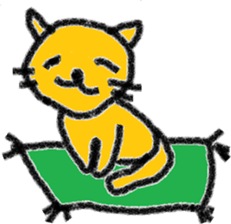 Orange cat's daily life sticker #7249489