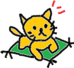 Orange cat's daily life sticker #7249490