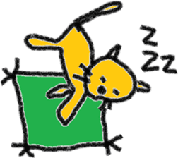 Orange cat's daily life sticker #7249494