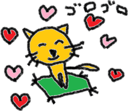 Orange cat's daily life sticker #7249516