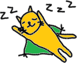 Orange cat's daily life sticker #7249517