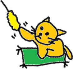 Orange cat's daily life sticker #7249525