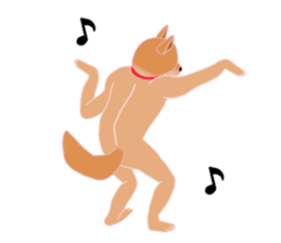 Dancing Dog SHIBA sticker #7250051