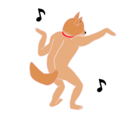 Dancing Dog SHIBA sticker #7250051