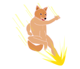 Dancing Dog SHIBA sticker #7250056