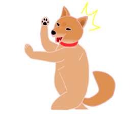 Dancing Dog SHIBA sticker #7250086