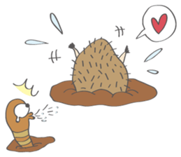 Hedgehog "Stabby" sticker #7250248