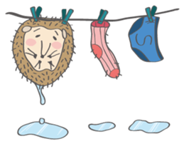 Hedgehog "Stabby" sticker #7250251