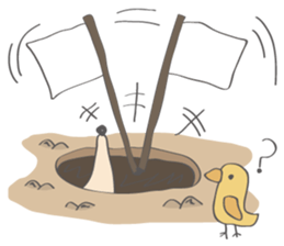 Hedgehog "Stabby" sticker #7250253