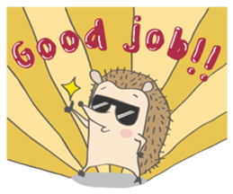 Hedgehog "Stabby" sticker #7250254