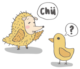 Hedgehog "Stabby" sticker #7250255