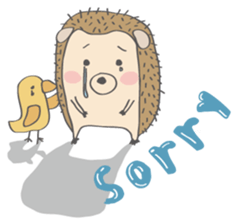 Hedgehog "Stabby" sticker #7250263