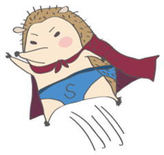 Hedgehog "Stabby" sticker #7250267
