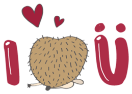 Hedgehog "Stabby" sticker #7250270