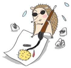 Hedgehog "Stabby" sticker #7250271