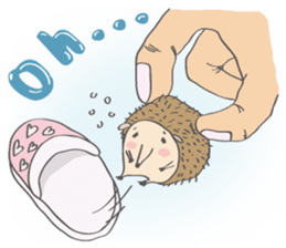 Hedgehog "Stabby" sticker #7250275