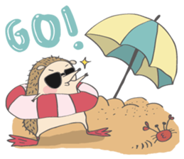 Hedgehog "Stabby" sticker #7250276