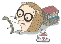 Hedgehog "Stabby" sticker #7250279