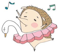 Hedgehog "Stabby" sticker #7250283