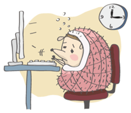 Hedgehog "Stabby" sticker #7250285