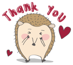 Hedgehog "Stabby" sticker #7250287