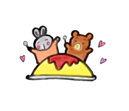 Kumagoro and Mimiko2 sticker #7250443