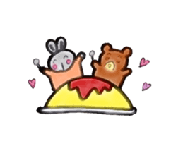 Kumagoro and Mimiko2 sticker #7250443