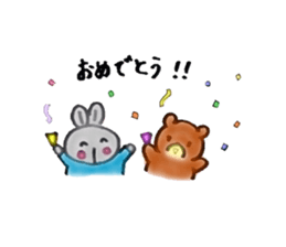 Kumagoro and Mimiko2 sticker #7250445