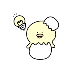 chick & penguin sticker #7250453