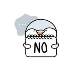 chick & penguin sticker #7250462