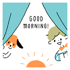 Border kun and dog Sticker