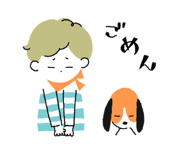 Border kun and dog Sticker sticker #7250701