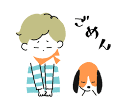 Border kun and dog Sticker sticker #7250701
