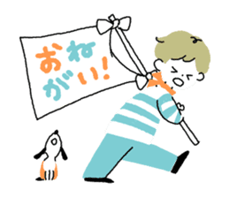 Border kun and dog Sticker sticker #7250706