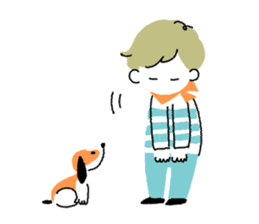 Border kun and dog Sticker sticker #7250707