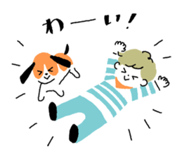 Border kun and dog Sticker sticker #7250709