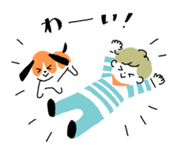 Border kun and dog Sticker sticker #7250709