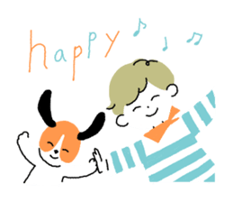 Border kun and dog Sticker sticker #7250711