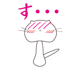 a girl training cat sticker #7250925