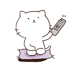 attentive cats! sticker #7252212