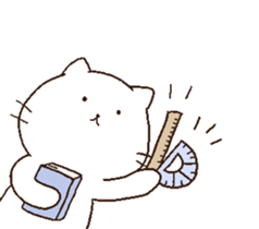 attentive cats! sticker #7252229