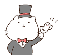 attentive cats! sticker #7252230