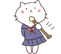 attentive cats! sticker #7252234